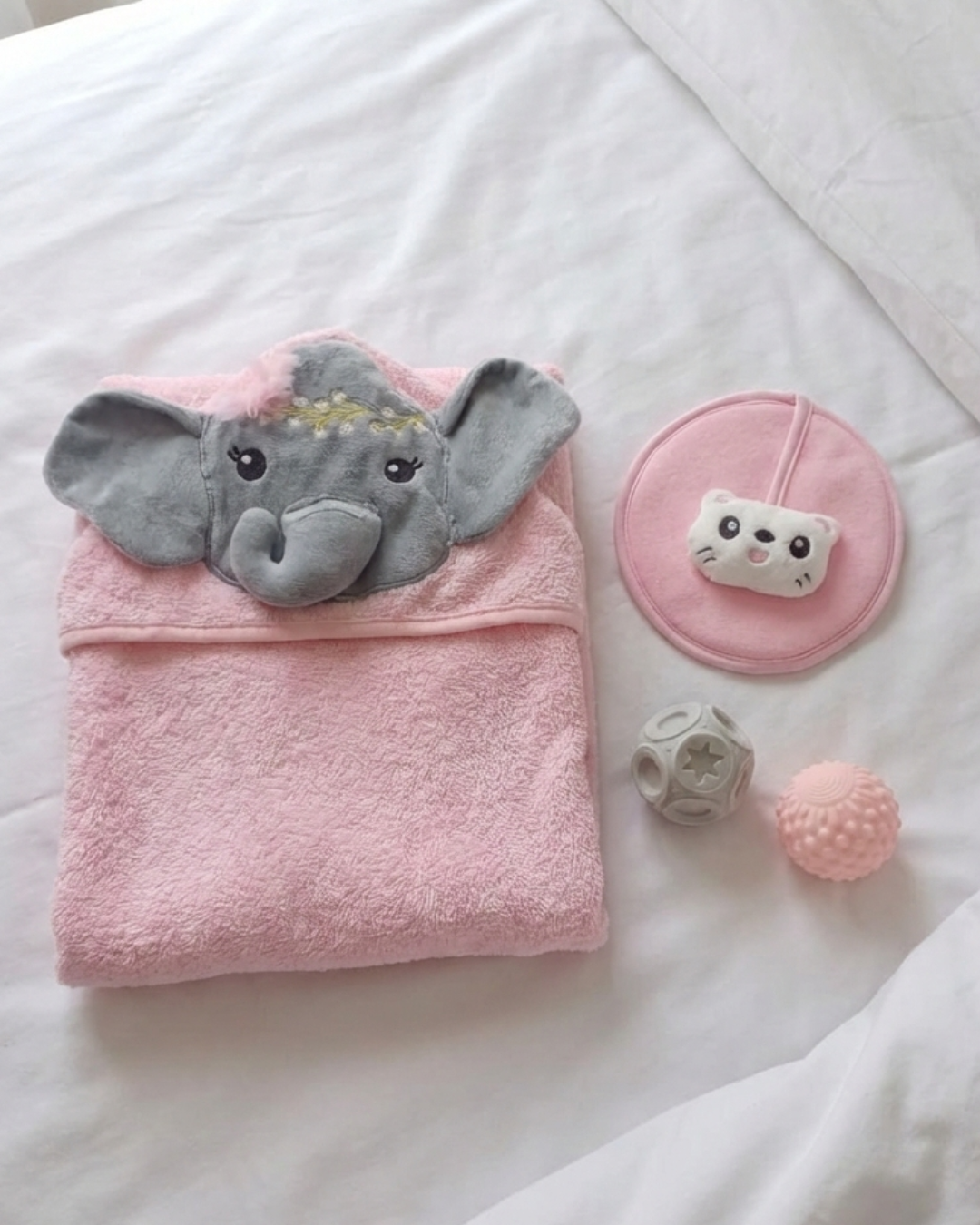 Elephant Hooded Towel & Play Set
