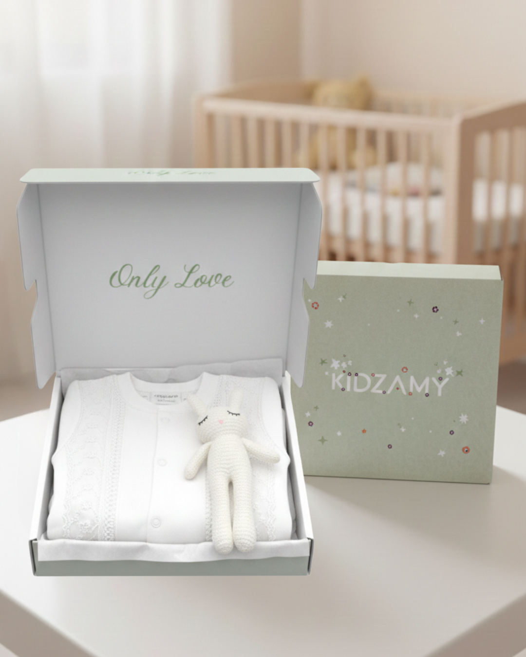 White Pointelle Sleepsuit Set 6m- 9m