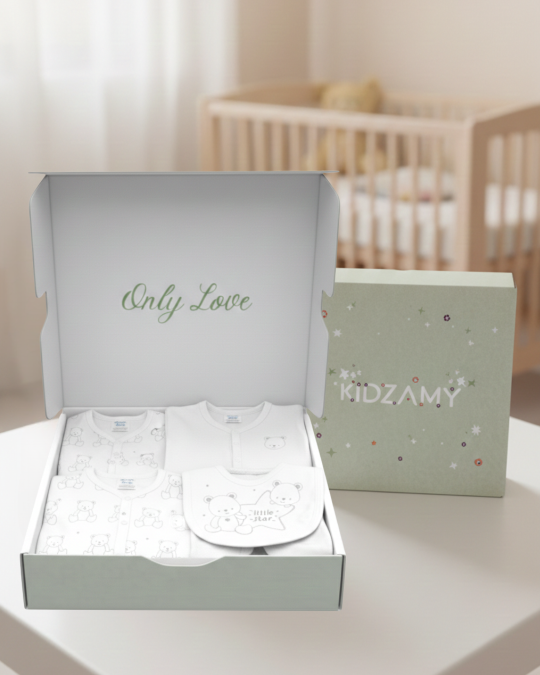 Little Star 5 Pieces Cotton Set White 3m-6m