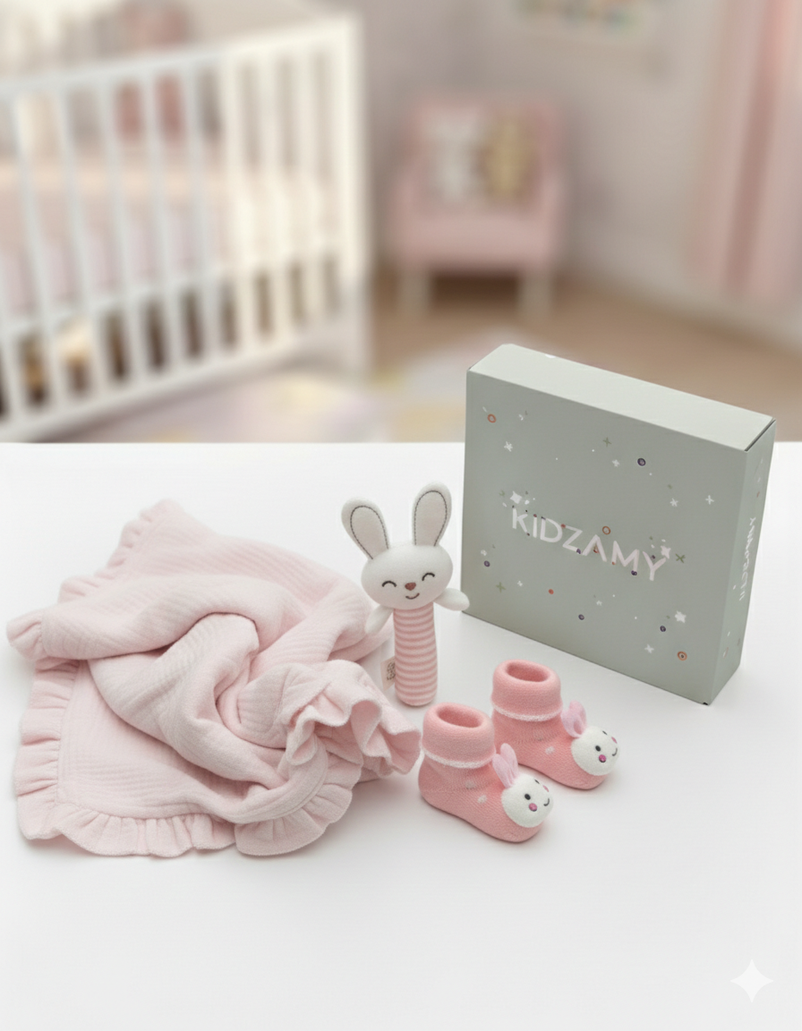 Pink Love Bunny Set 0-6M