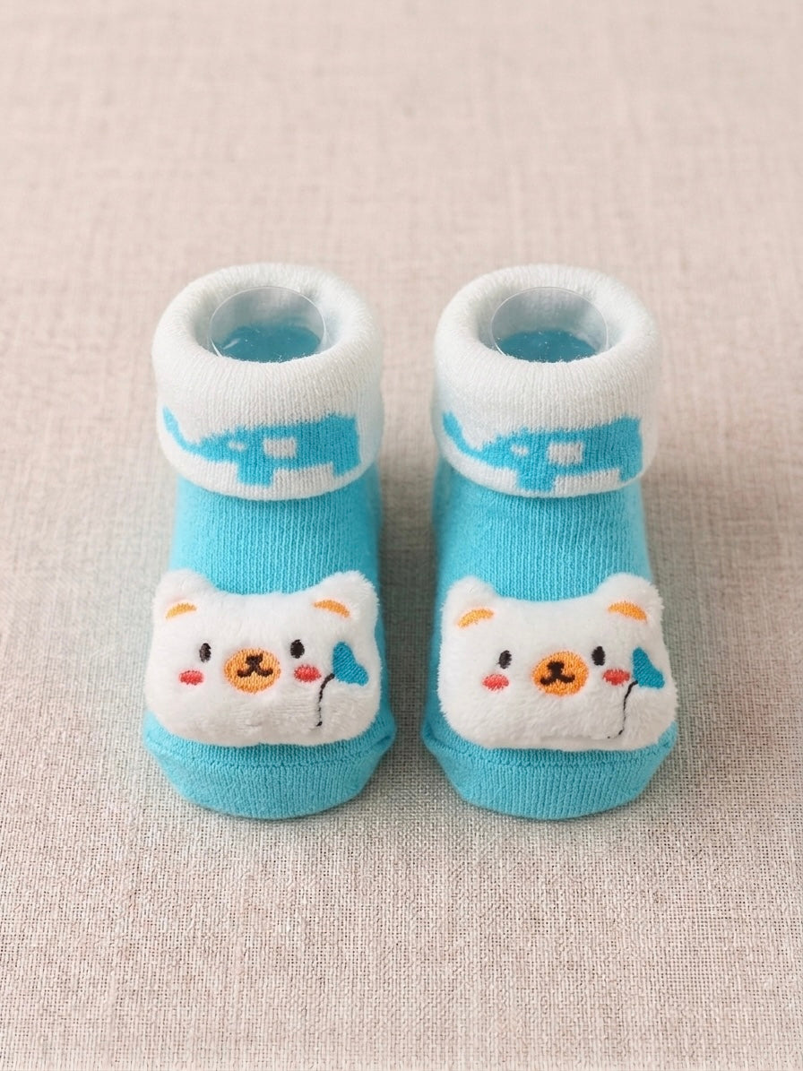 Kidzamy Animal Baby Socks – Soft & Cute (0 to 6 months)