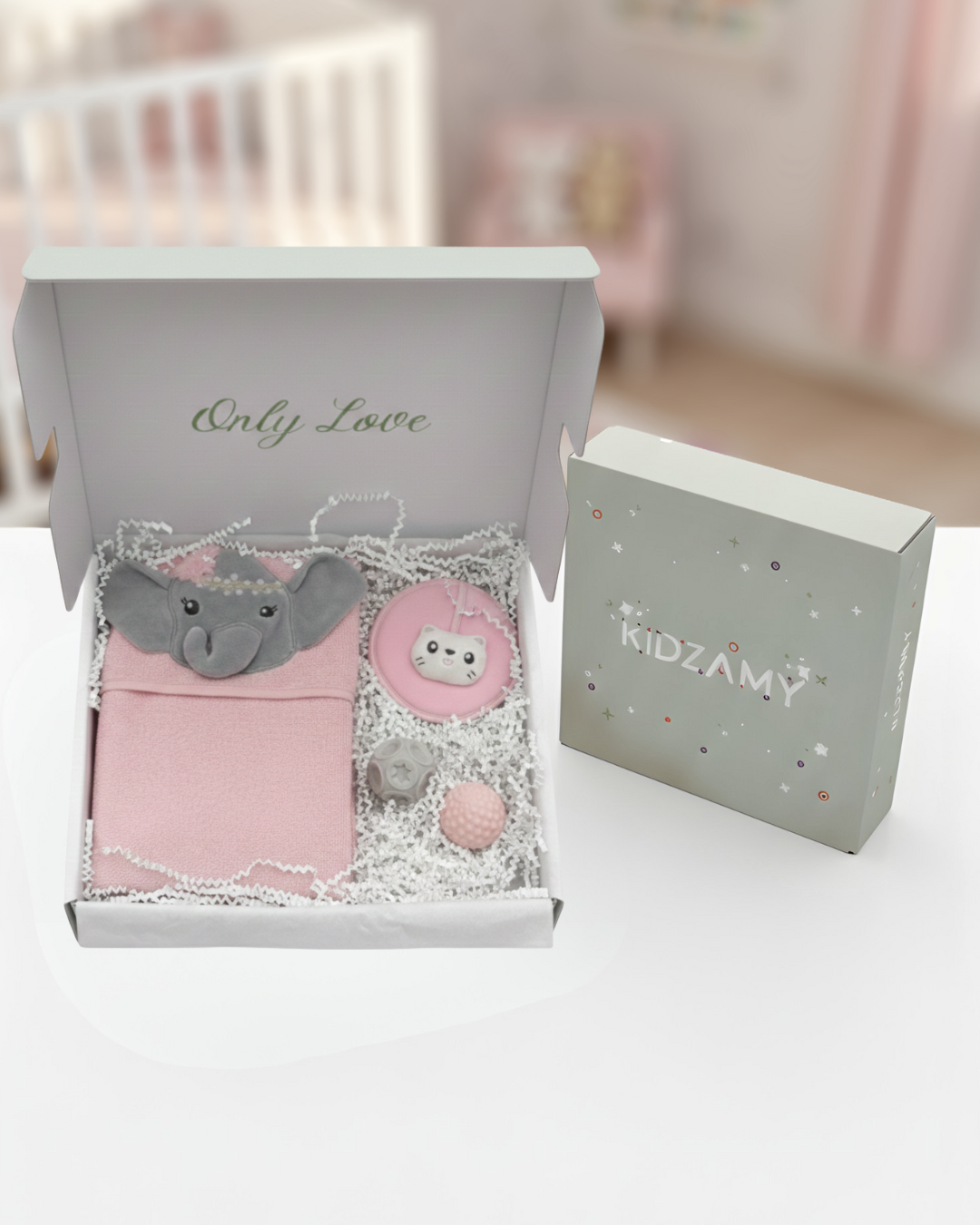 Elephant Hooded Towel &amp; Play Set