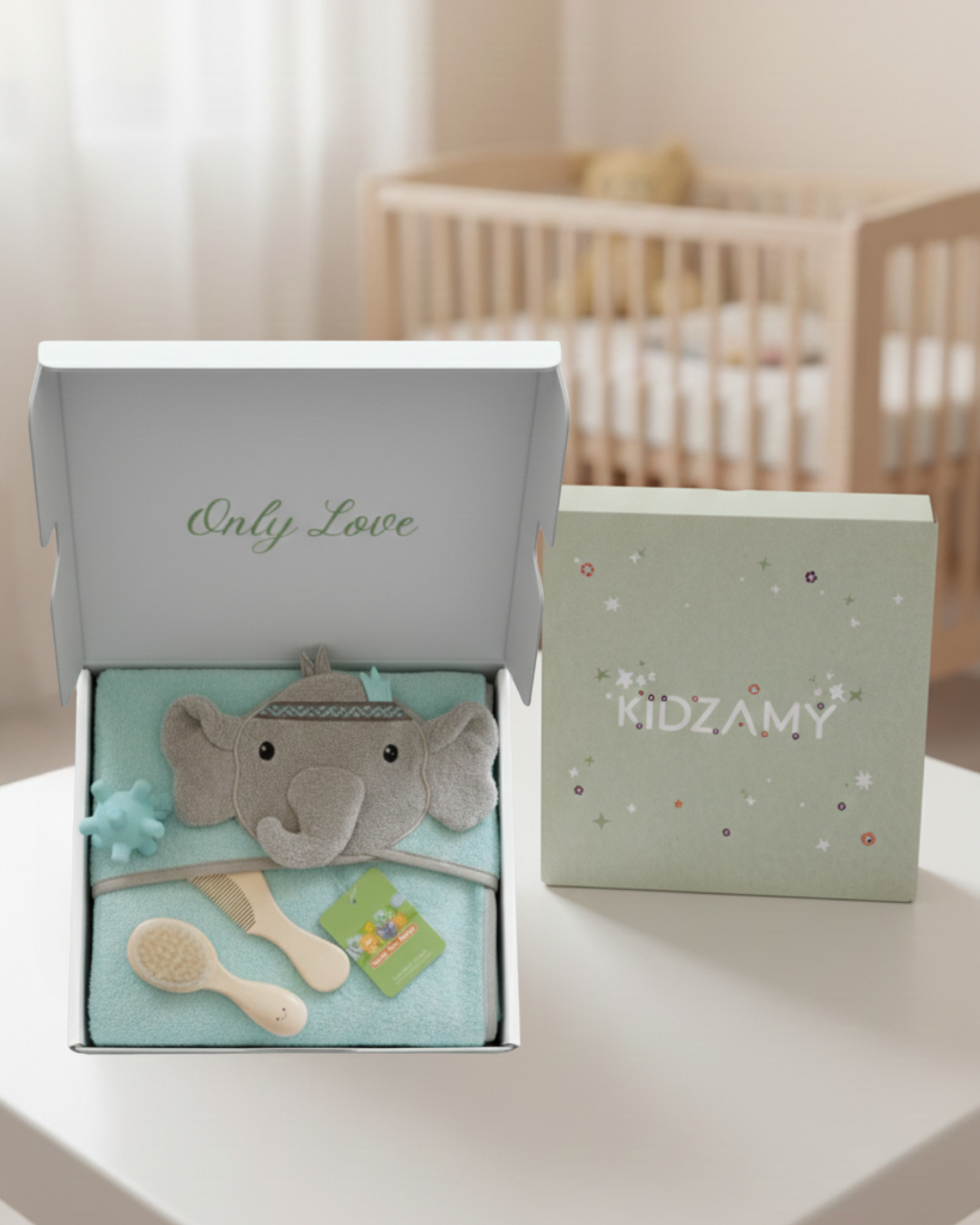 Blue Elephant Bath Box