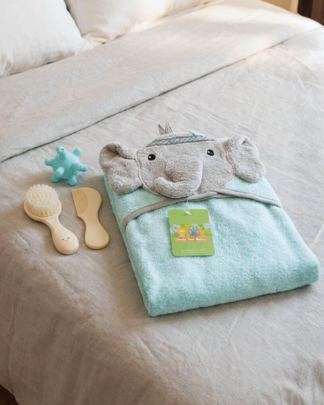 Blue Elephant Bath Box