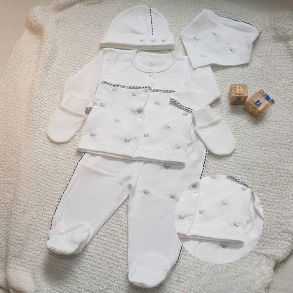 Little Blue Bear Outfit Box    New Born