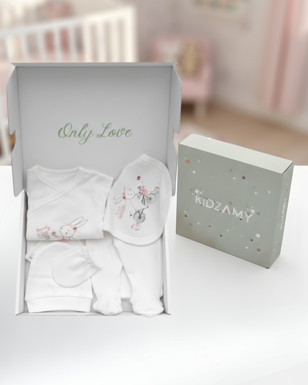 White Little Sunshine Bunny 5-Piece Set New Born