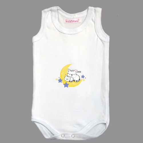 Sleeveless / White / 3-6 Months