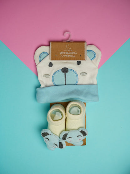 Socks &amp; Hat Set (0 to 6 months)