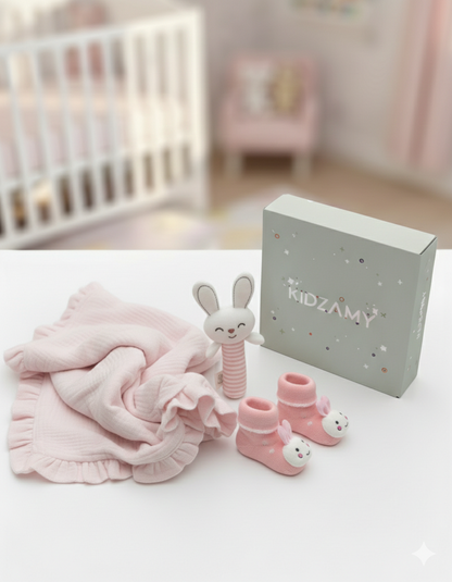Pink Love Bunny Set 0-6M