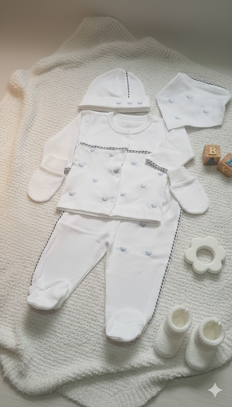 Little Blue Bear Outfit Box    New Born