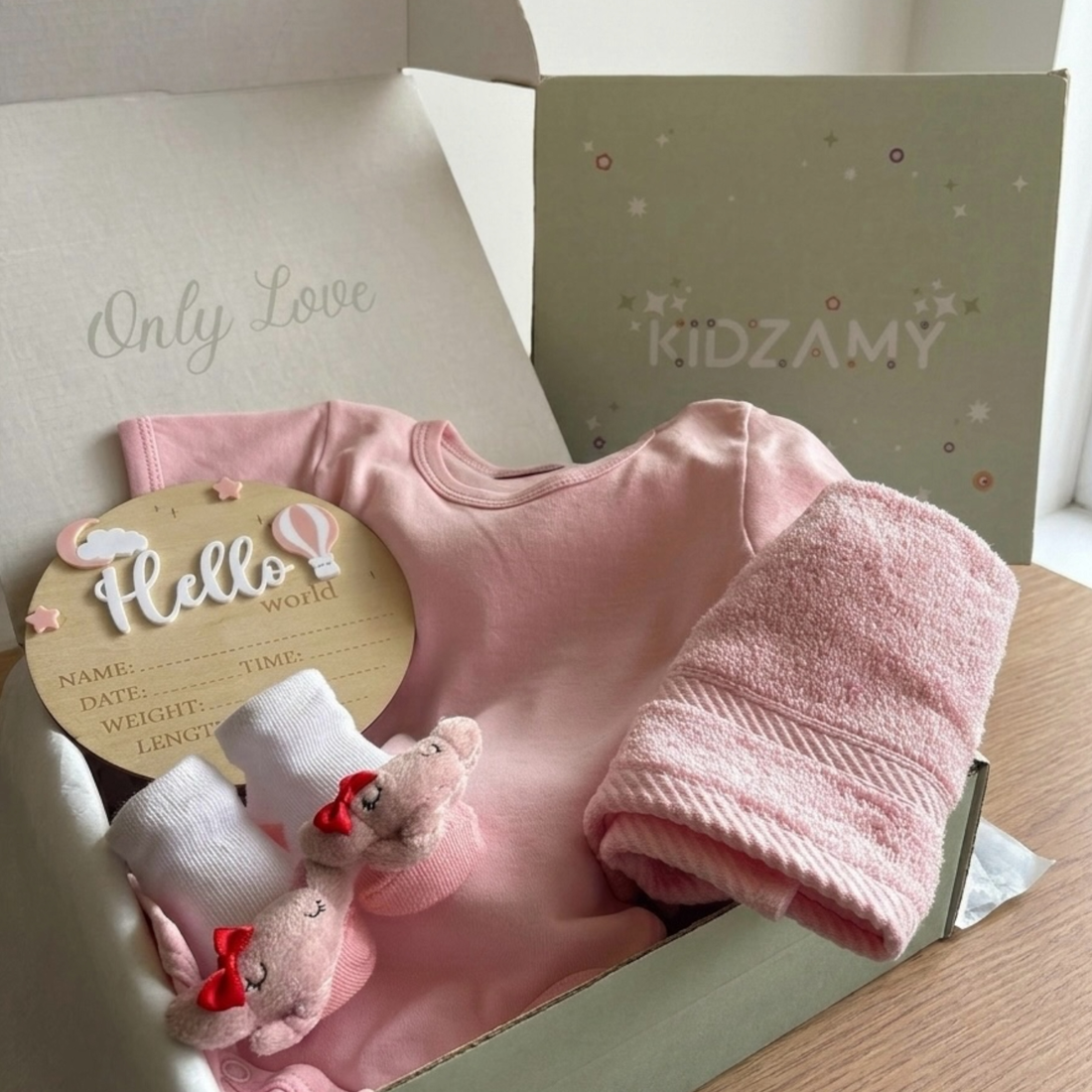 Hello World Pink Gift Set