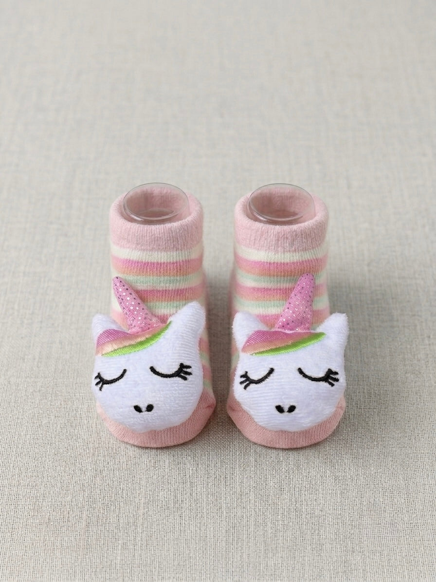 Kidzamy Animal Baby Socks – Soft &amp; Cute  (0 to 6 months)