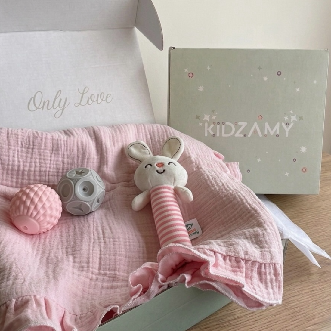 Little Pink Bunny Sensory Gift Set