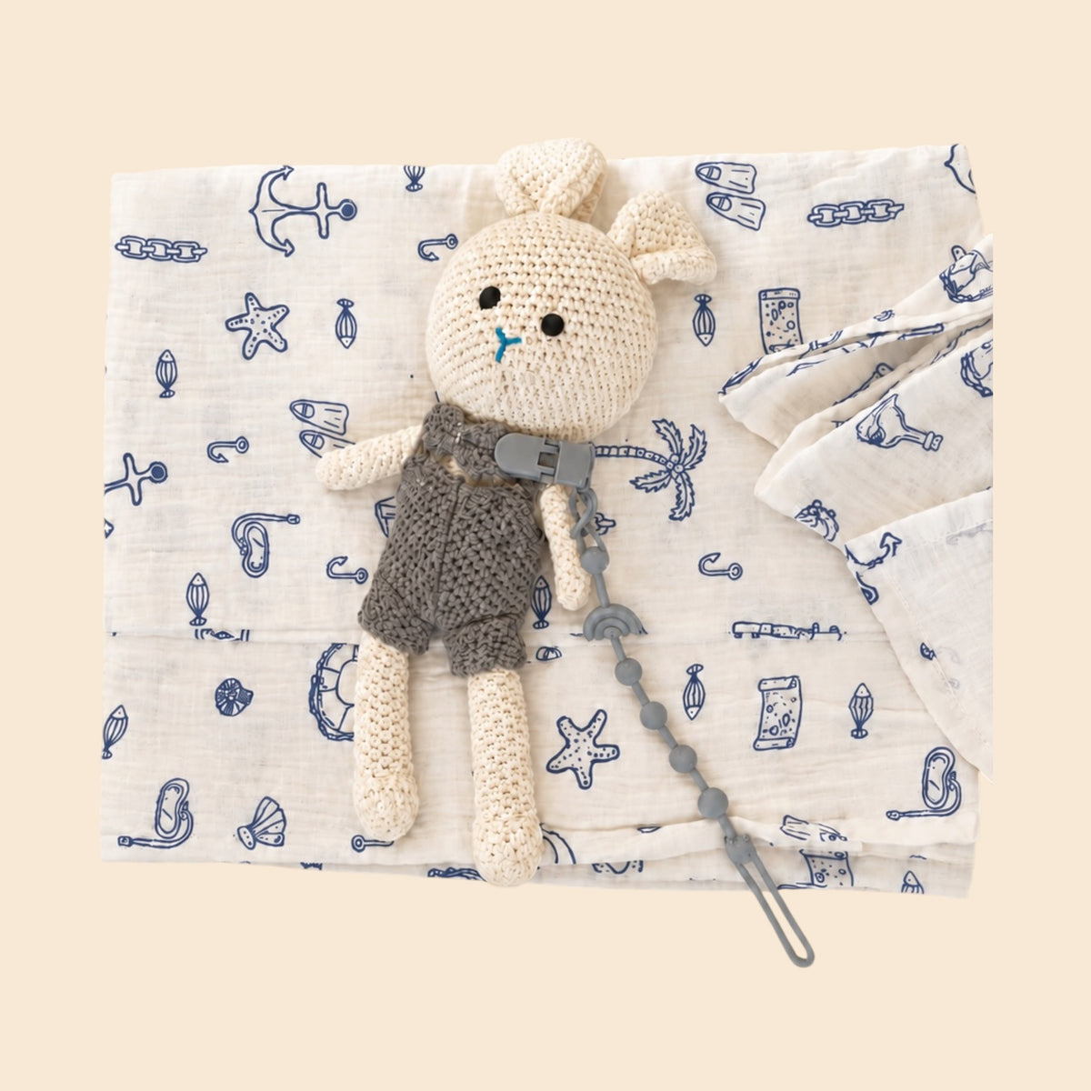 Ocean Breeze Crochet Bunny Set