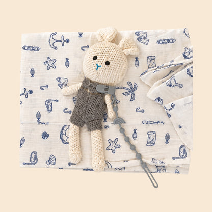 Ocean Breeze Crochet Bunny Set