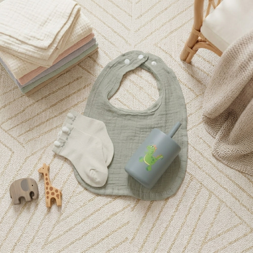 Sage Grey Baby Essentials Set