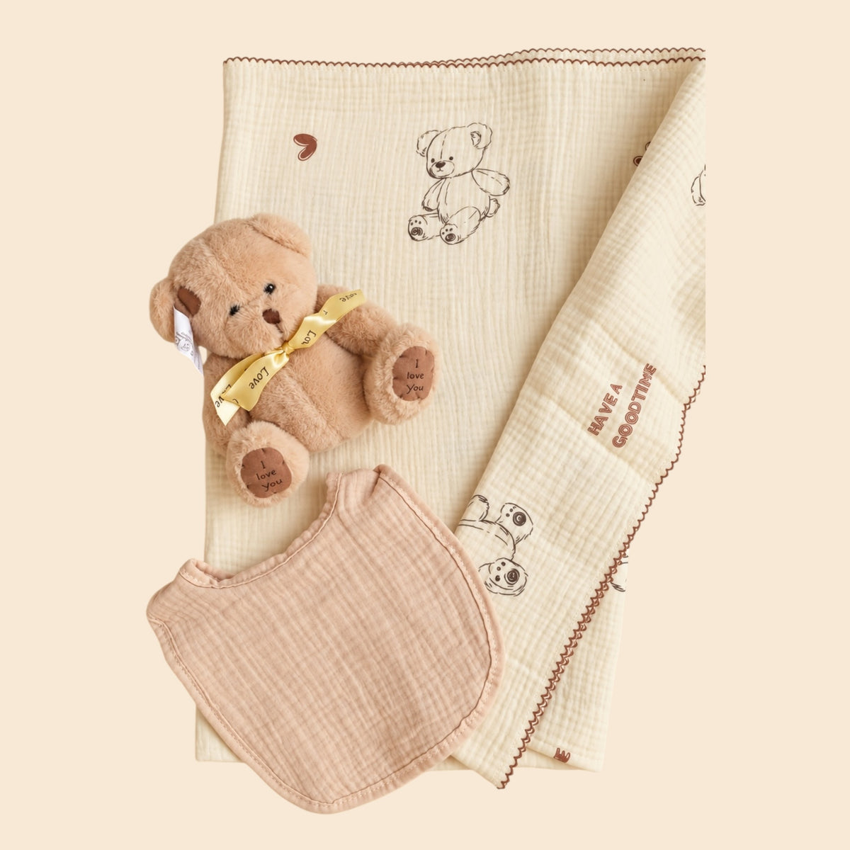 Teddy Bear Swaddle Set