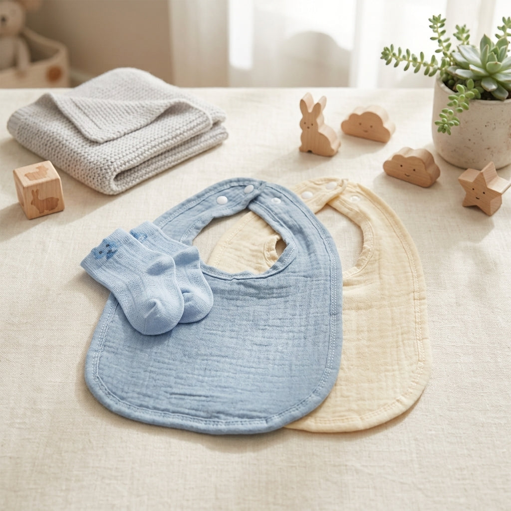 Blue and Cream Muslin