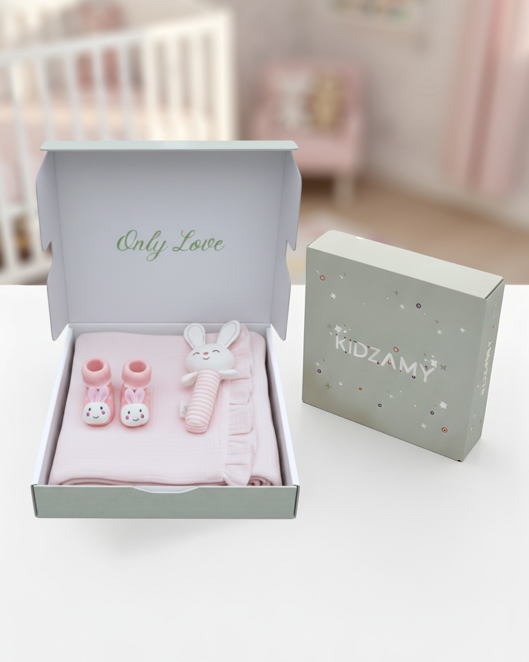 Pink Love Bunny Set 0-6M